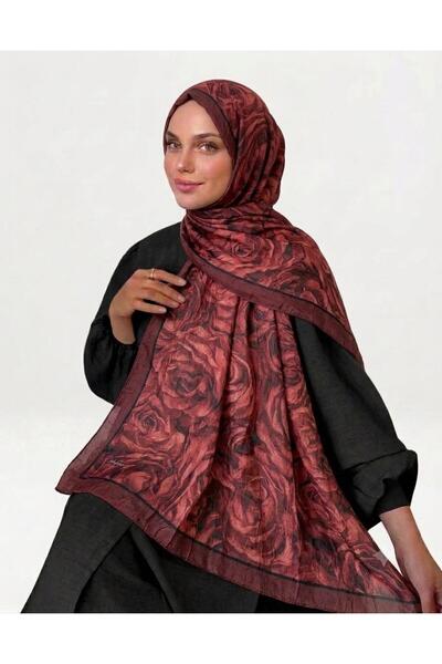 Alse Butik Rose patterned bamboo scarf