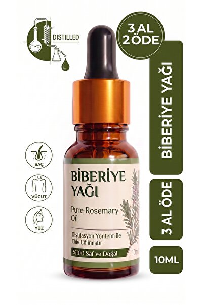 aktarloji Biberiye Uçucu Yağı 10 ml / %100 Saf Ve Doğal / Rosemary Oil
