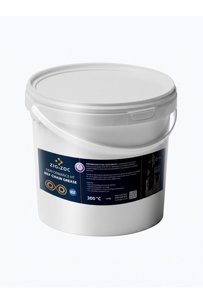 ZIGZOC ZIG&ZOC NSF Gıda Onaylı Yüksek Isı Zincir Gresi 300 Derece - 14 KG