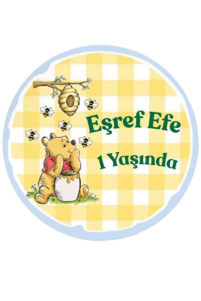 ZERRA TASARIM Kişiye Özel,Hoşgeldin Bebek ,Doğum Günü Etiketi ,Yapışkanlı, (S...