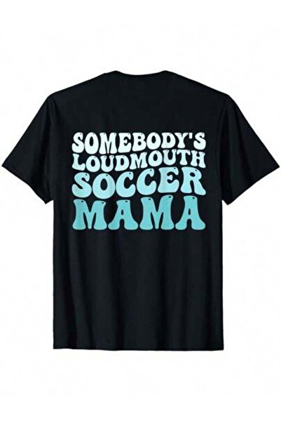 9JY تي شيرت يوم الأم 2025 للجنسين بتصميم 'Somebody's Loudmouth Mama'، قميص مض...
