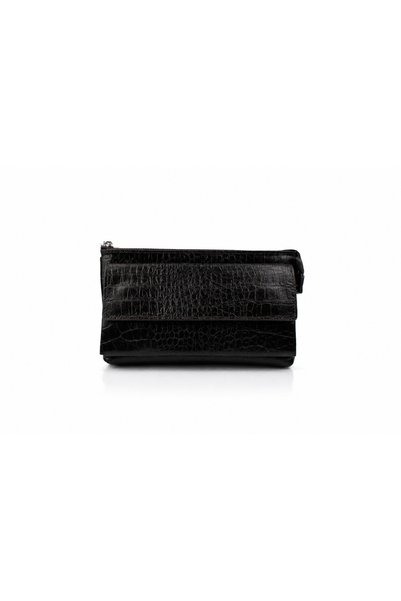 AlphaClub Bag Unisex Genuine Crocodile Leather Multi-Compartment Portfolio Bag