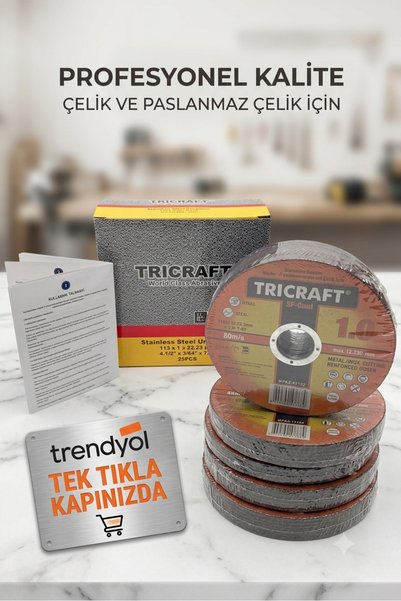 Genel Markalar TRİCRAFT İNOX KESİCİ TAŞ 25li