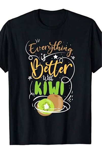 Astogria13 Everything Is Better With Funny Kiwi Fruit T-Shirt,Mens Vintage St...