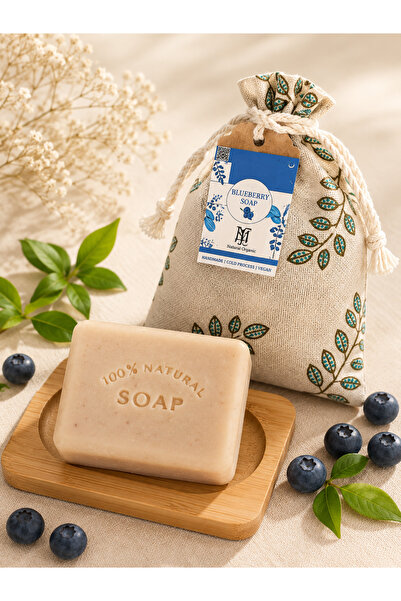 MTJ Natural Organic Handmade Blueberry Soap 80 g | Cold Process | Natural Soa...