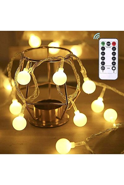 OEM Ghirlandă luminoasă decorativă 5 m, 50 globuri LED, 8 moduri și telecoman...