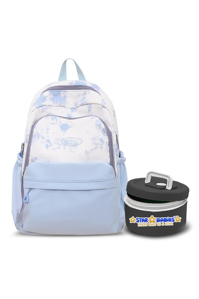 STAR BABiES 2 Piece School Combo Set - Premium Backpack & Mini Food Jar