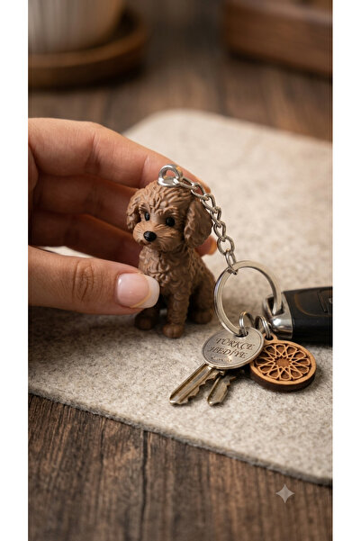 Maya Poodle görseli anahtarlık