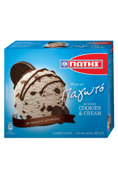 giotis ΓΙΩΤΗΣ ΜΙΓΜΑ ΓΙΑ ΠΑΓΩΤΟ 497gr. - (COOKIES &amp; CREAM)