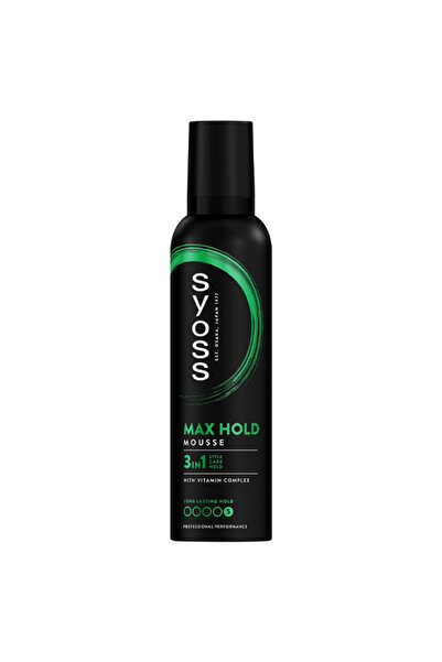 Syoss MOUSSE 250ml - (MAX HOLD/ΠΡΑΣΙΝΟ)