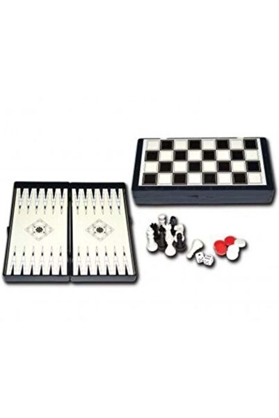 Duman Magnetic Backgammon - Chess - Checkers Game Set
