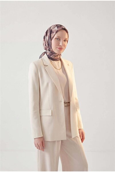 Silk Home وشاح لامع ذو ملمس مميز بنمط هندسي بلون بني وردي مغبر مقاوم للماء لا...