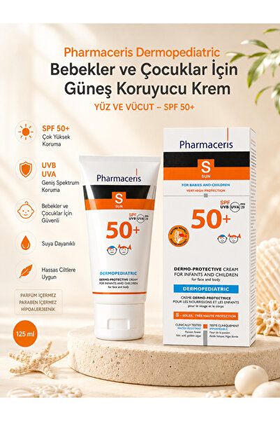 Pharmaceris Dermopediatric Spf 50+ Baby and Child Cream That Provides Very Hi...