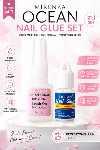 mirenza cosmetic 2'Li Tırnak ve Tips Yapıştırıcı Seti | Nail Glue - Brush-On ...