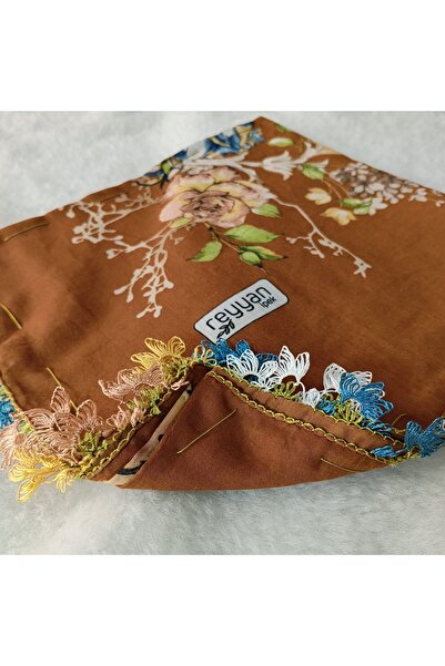 REYHAN Handmade Needlework Writing, Scarf, Yemeni, Mevlit Cover, Head Cover, ...