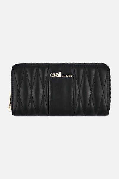 Cavalli Class Women Brand Logo Wallet, Black