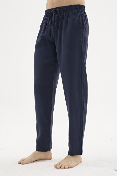 KLY Men's Navy Blue Modal Pajama Bottoms C0T1N3