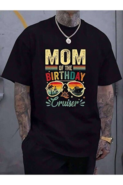 799 تي شيرت Mom Of The Birthday Cruiser Fashion Glasses Cruise Vintage للنساء...