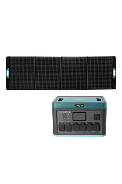 Antfea H2400 Pro Taşınabilir Güç Kaynağı + 300W Taşınabilir Güneş Paneli [ 2....