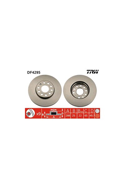 TRW Set discuri frana fata DF4295