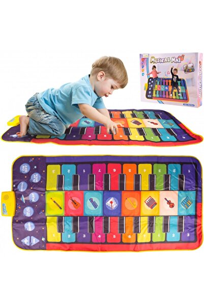MalPlay Covoras muzical interactiv pentru copii Pianno, dimensiune 145 x 69 c...