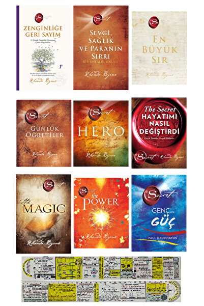 Artemis Yayınları Rhonda Byrne 9 Kitap Set / Zenginliğe Geri Sayım - Sevgi Sa...