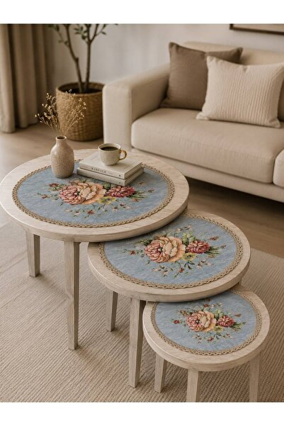 Yeshome Collection Vintage Bouquet Chenille 3 Piece Fiskos Coverlet 1X (50X R...