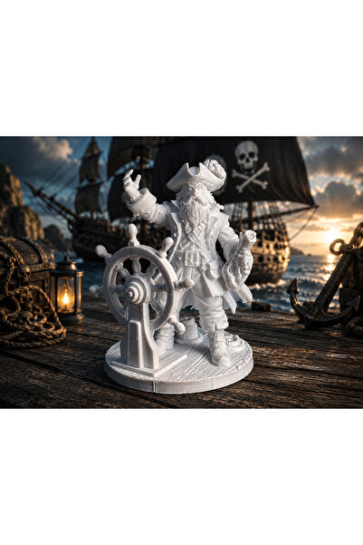 Taz Work Shop Korsan Kaptan Dekor Figürü – 8 cm Koleksiyonluk Mini Biblo | Ma...