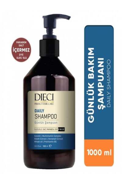 DIECI PERFECT HAIR CARE شامبو يومي 1000 مل - شامبو مرطب، مقوي ومنشط للعناية ا...
