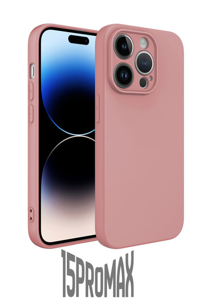 PSGT iPhone 15 pro Max Silikon Kılıf Kamera Korumalı Kapak