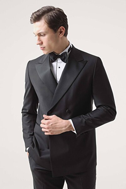 Damat Regular Fit Siyah Damatlık & Smokin Takim
