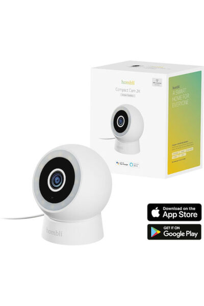 Hombli Συμπαγής Κάμερα Παρακολούθησης IP 2K Wi-Fi Full HD+ 4MP με Αμφίδρομη Ε...