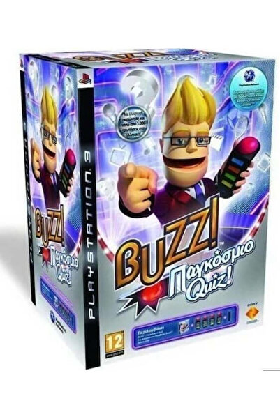 Sony Buzz Ελληνικό Κουίζ Κόσμου + 4 Ασύρματα Μπάζερ Παιχνίδι PS3 (Μεταχειρισμ...