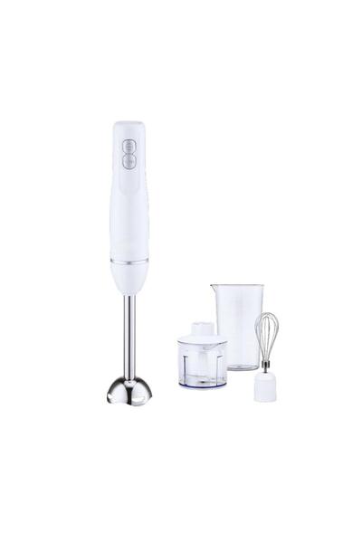 Tradeo 400W Hand Blender Set with Chopper, Whisk & Beaker, Dual Speed Stainle...