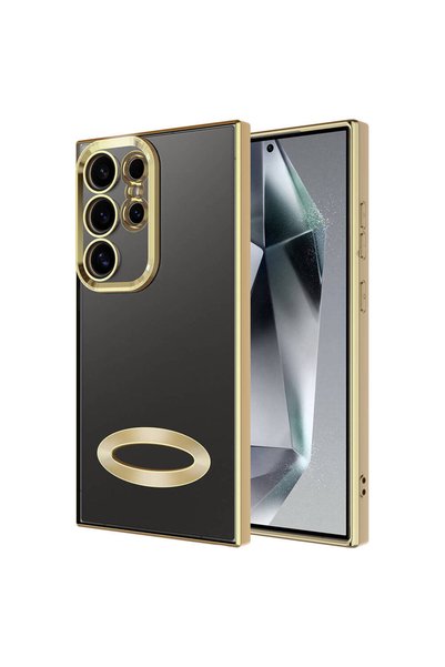 lucek cases حافظة لهاتف Galaxy S24 Ultra مع حماية لعدسة الكاميرا وشعار يظهر ت...