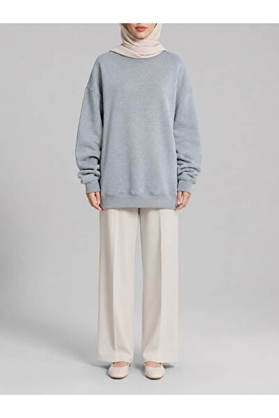 BEYAZZAMBAK Düşük Omuzlu Oversize Sweat