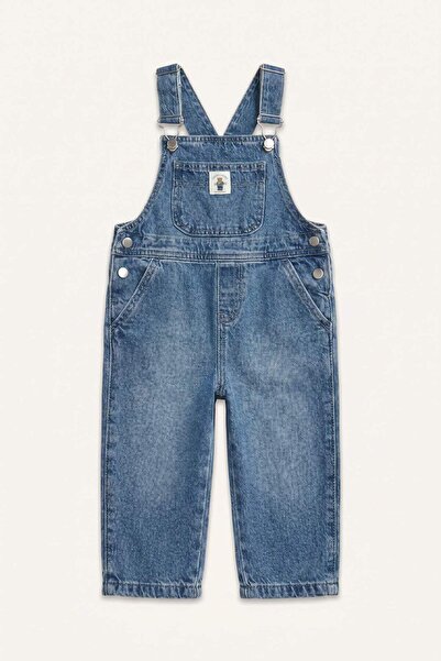 DeFacto Light Blue Jean Overalls Baby Boy H9820A526Au