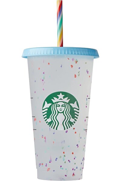 Starbucks Reusable Color Changing Confetti Cold Cup - 24oz/710ml