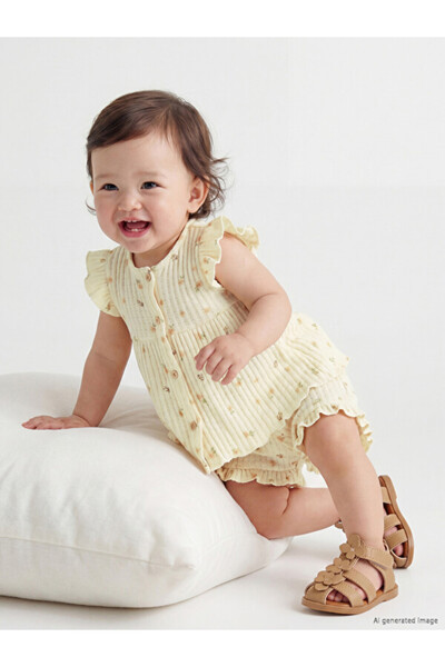LC Waikiki Floral Baby Girl Shorts Set