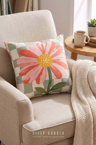 Sleep Garden غطاء وسادة مزخرف بتصميم باباتيا |   ديكور المنزل العصري 43x43