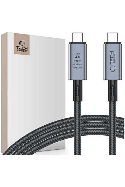 Tech-Protect Cablu USB-C Ultraboost Max pentru telefoane 8K 40Gbps PD240W 200cm