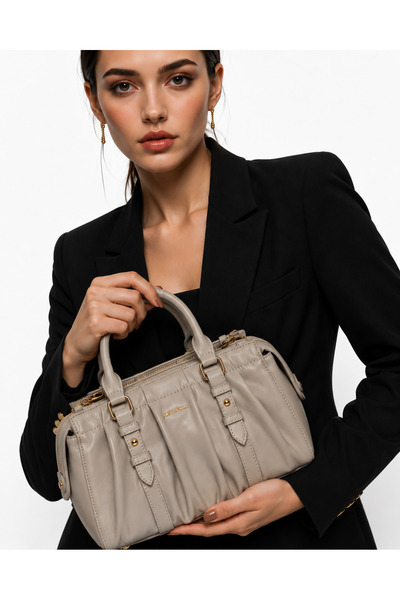 Just Polo Imported Patent Leather Fabric Women's Hand and Shoulder Bag New Se...