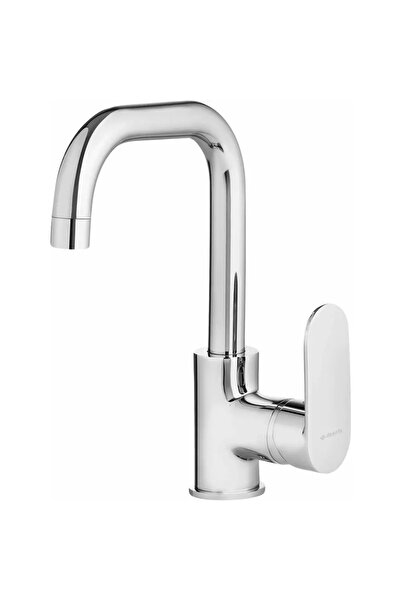 DEANTE Baterie lavoar monocomandă Alpinia, cromată, cu pipă dreptunghiulară