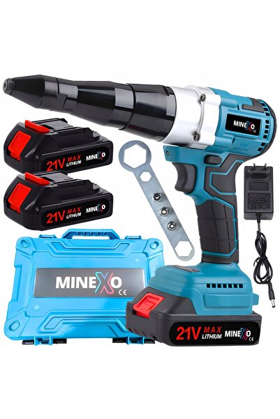 MINEXO Nitawerk Pistol de bătut cuie electric portabil 250 Nm 2.4-4.8 mm 2Xaku