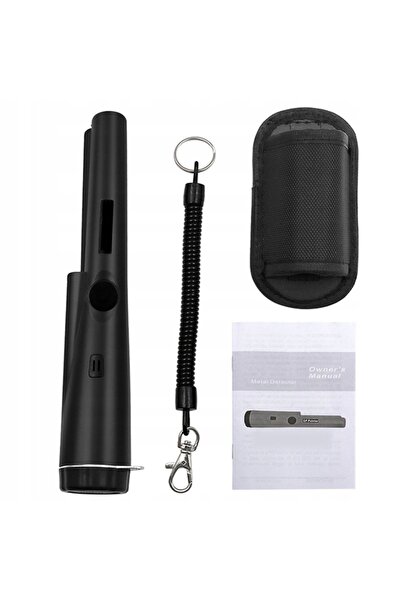MINEXO Detector de metale portabil negru tip Pin-Pointer 360 °
