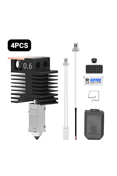 Choice 4PCS 0.6MM Upgraded Hotend For Snapmaker U1 0.2/0.4/0.6/0.8mm Full Ass...