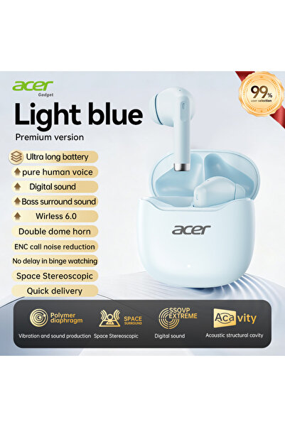 Choice1 Blue Acer Ohr617 Wireless Bluetooth Earphones with In-Ear Design, Bui...