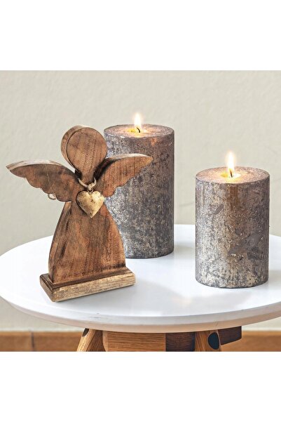 Orion Figurină decorativă înger din lemn, în picioare, 30 cm