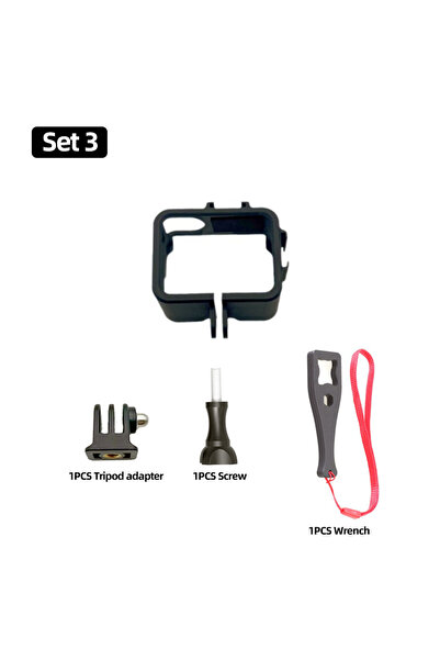 Choice1 Set 3 GO 3S Protective Frame Housing Case Cage For Insta360 GO 3S Act...
