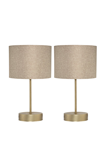 AA HomeLight Antique White Double 2-Piece Lampshade Bedroom Living Room Moder...